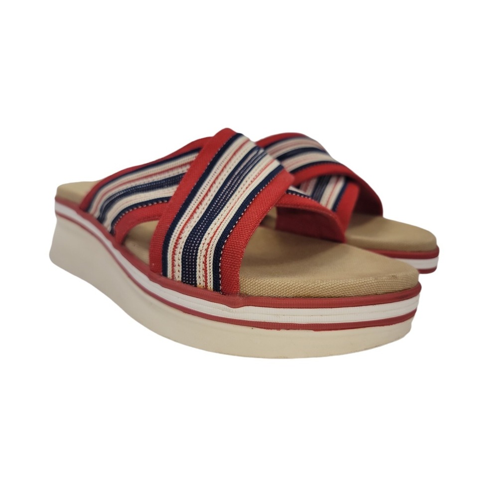 Bass Marine Club Women's Torella Patriotic AMERICA Casual‎ Sandals 7.5 M